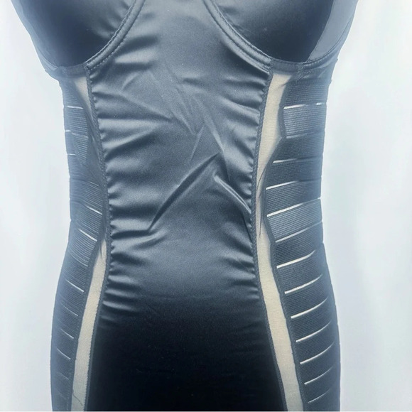 Oh La La Cherie Black Bodycon Slip Dress Size Medium - Picture 4 of 5